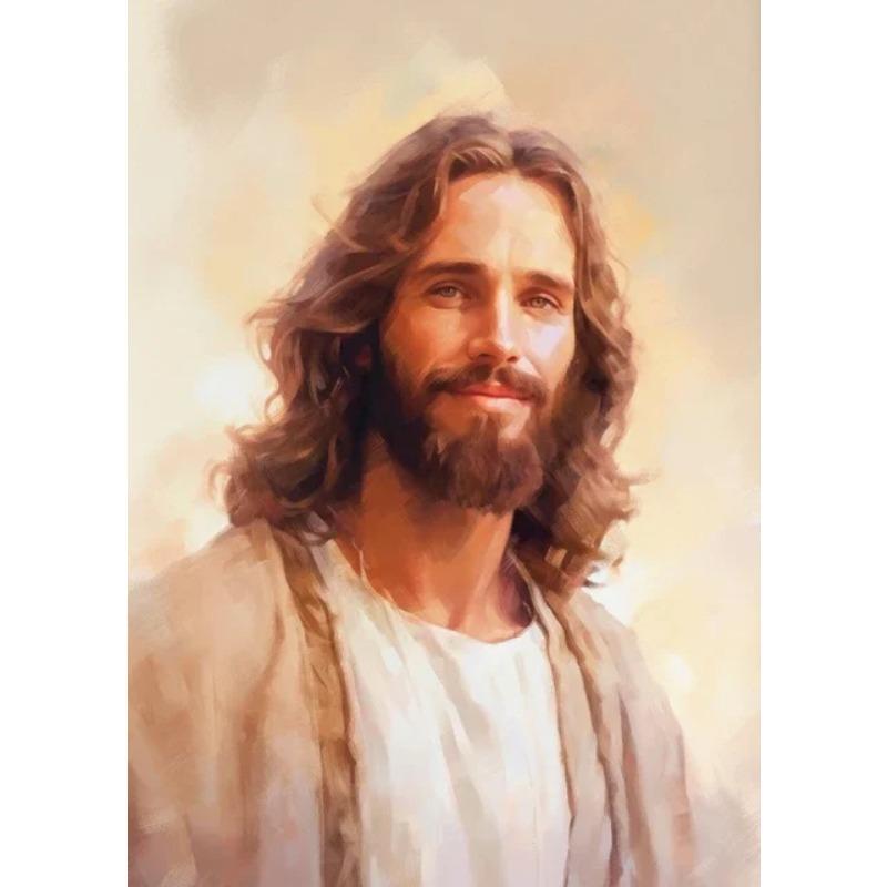 Christian Jesus with Sheep and Virgin Mary Poster Canvas Painting Print Catholic Wall Art with Bible Verse for Farmhouse Home D