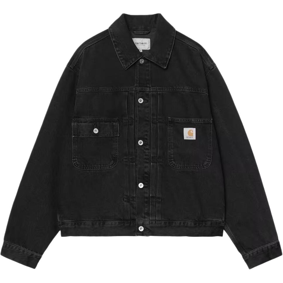 Carhartt WIP SS26 Belmar Jacket Comfortable Simple Single-Breasted Long Sleeve Denim Jacket Men jackets I036586-89-06