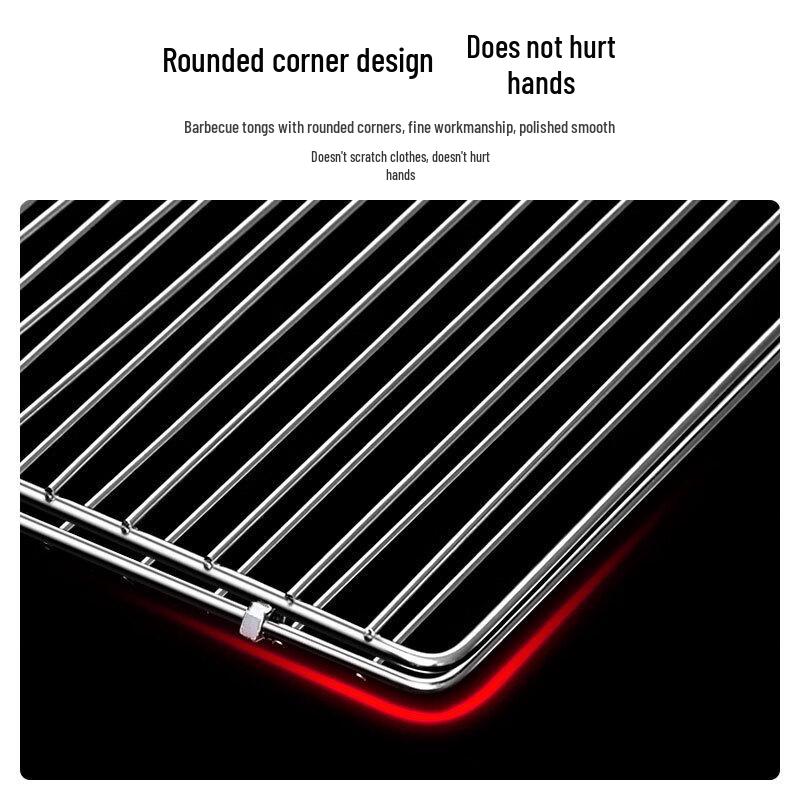 Stainless Steel Double-Sided BBQ Grill Basket