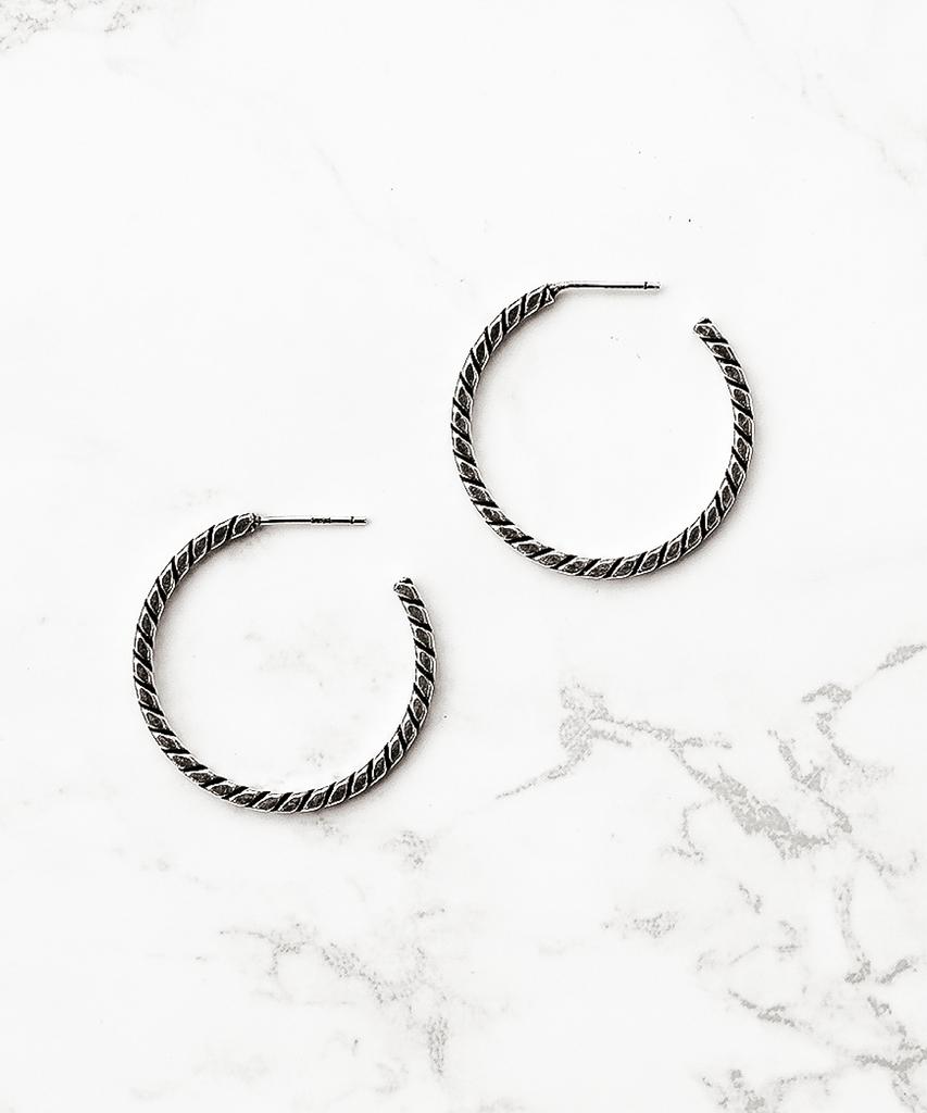 One Enough Curved Hoop Earrings