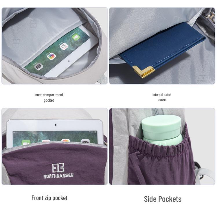 Colorblock Sports Backpack: Large Capacity, Lightweight, Versatile Shoulder Bag for Students