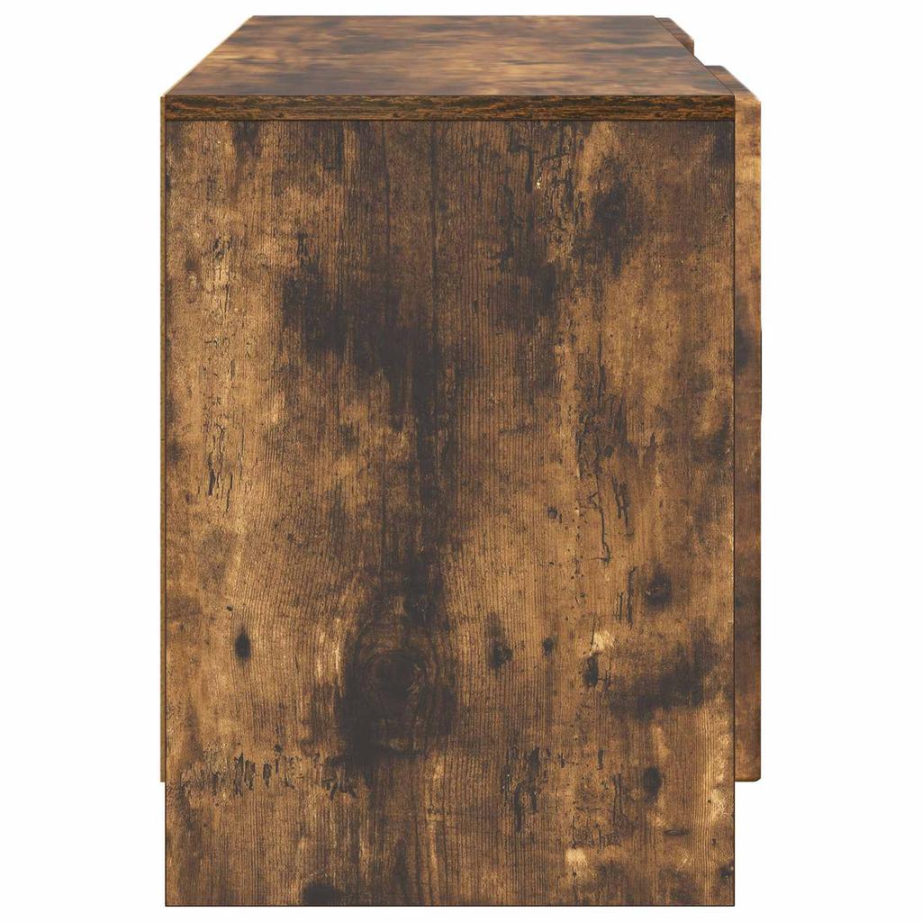 TV Cabinet Smoked Oak 102 x 34.5 x 47 cm Particleboard