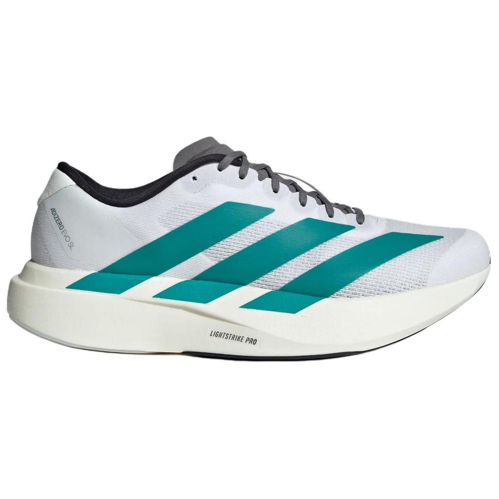 New Adidas Adizero Evo Sl White Pure Teal JS4487
