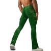 Men's European and American jogging corduroy solid color casual breathable street fashion multi-pocket slim-fit elastic overalls