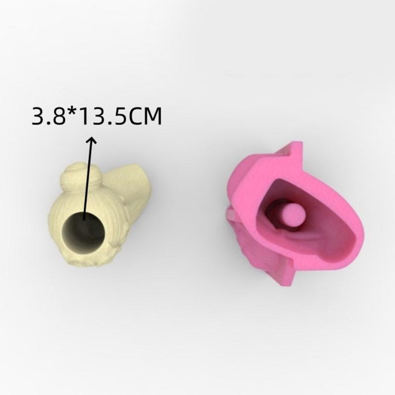 Silicone Vase Molds Succulent Planter Mold Human Head Shape Silicone Flowerpot Mold Suitable for Crafting Vase Planter