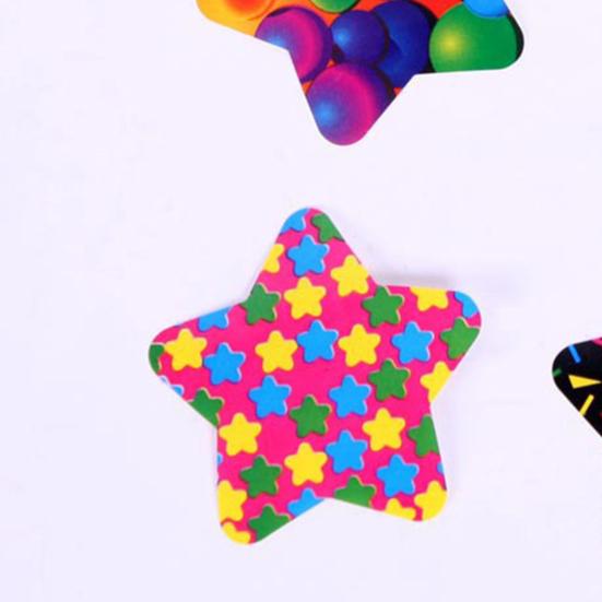 100 Stück/Rolle Belohnungsaufkleber Fünfzackiger Stern Selbstklebend Wasserdicht Starke Haftung Abnehmbar DIY PVC Kinder Ermutigung Motivierend Lehrer