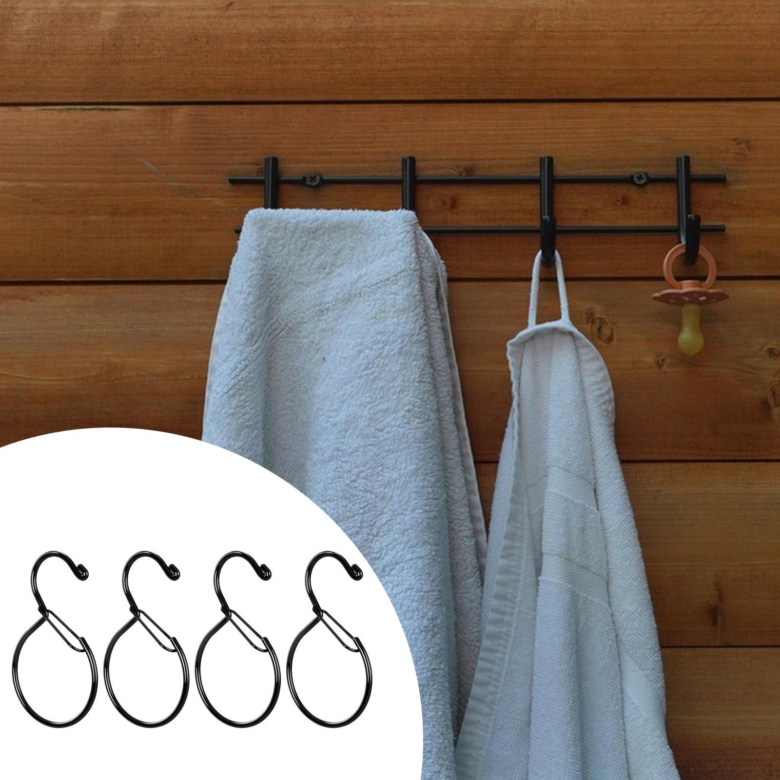 

4 Pieces Belt Hanger Bathroom Hanging Sturdy Multifunctional Spring Clip Organizer for Office