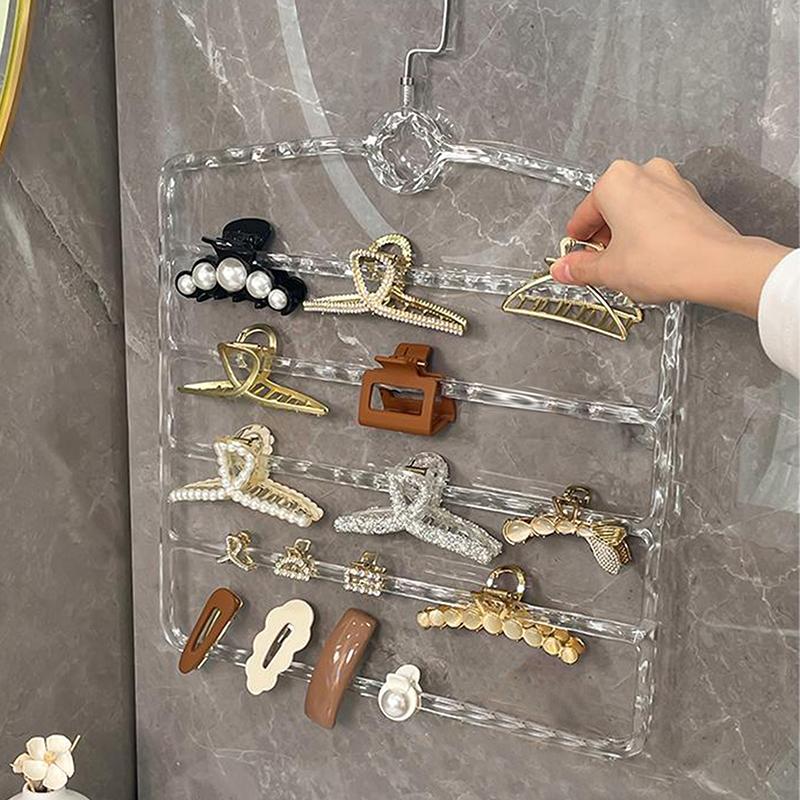 Hair Claw Storage Rack Organizer Large Capacity Headband Holder Wall Hanging Hairpin Hanger Space Multifunctional Storage Rack