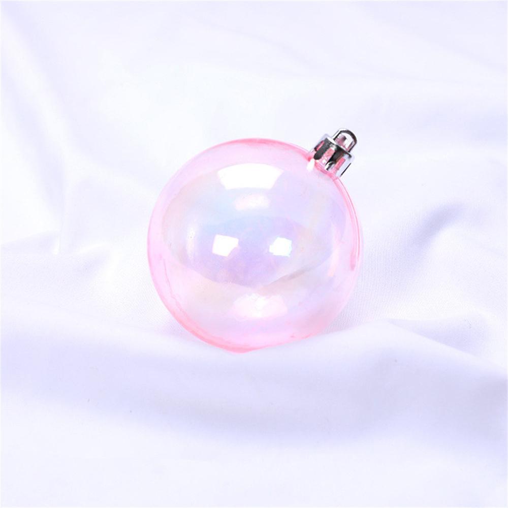 4/5/6cm Colorful Ball Decoration Christmas Tree Hanging Pendant Birthday Party Wedding Transparent Ball Bubble Decor