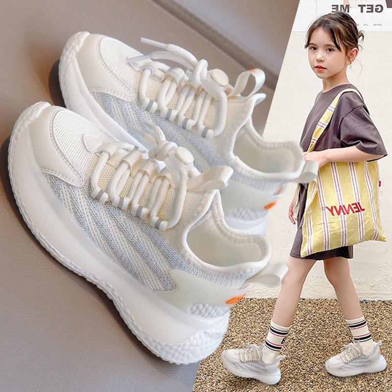 2025 Girls' Soft Sole Mesh Sneakers - Breathable, Non-Slip for Spring & Autumn