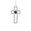 10mm Full Diamond Christmas Cross Pendant with Micro-carved Projection Color Picture