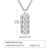 Stainless Steel Geometric Irregular Square Punk Pendant Necklace for Men Women Hip Hop Gold Silver Plated Necklace Jewelry Gift