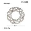 Intelligence Puzzle Zinc Alloy Disentanglement Rings - Unlock Nine Linked Rings Kongming Luban Lock Educational Toy