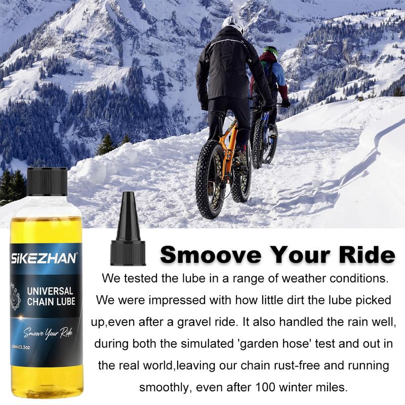 All-in-One Self-Cleaning Chain Oil for MTB, Gravel & E-Bikes – Long-Lasting Wet Lube for Harsh, Muddy Conditions By SIKEZHAN