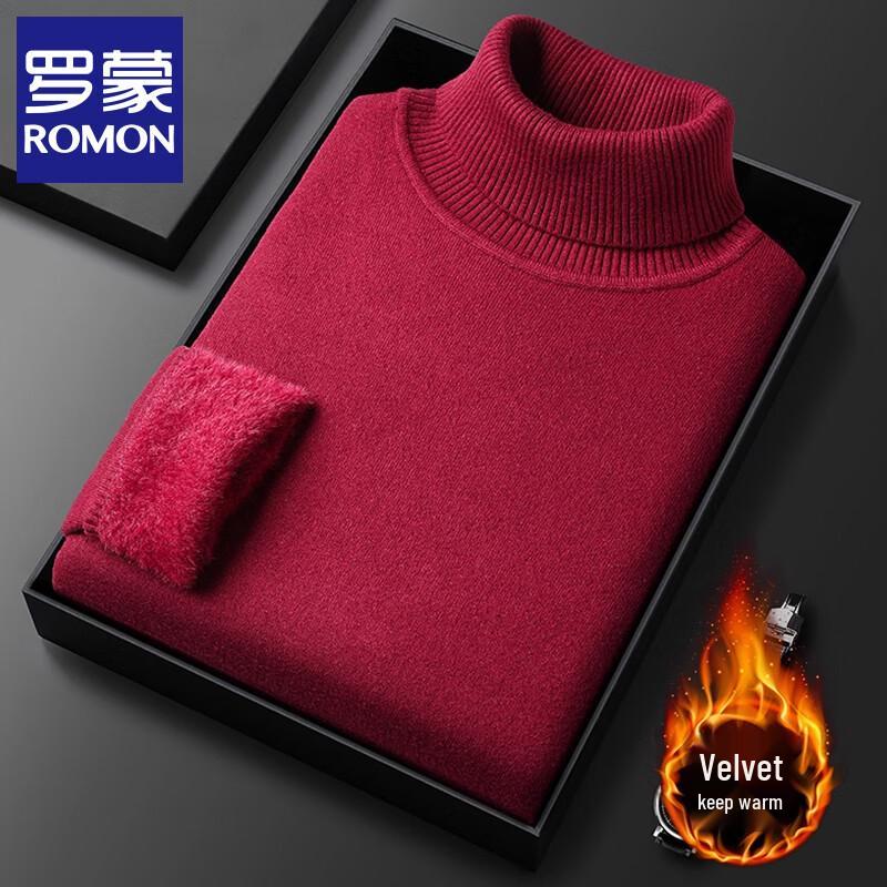 Romon Men's Winter Turtleneck Sweater