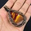 Beautiful Mookaite Gemstone Copper Wire Wrap Handmade Pendant Jewelry For Gift