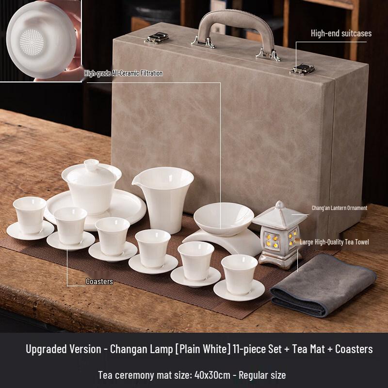 Ru Han Light Luxury Gaiwan Tea Set