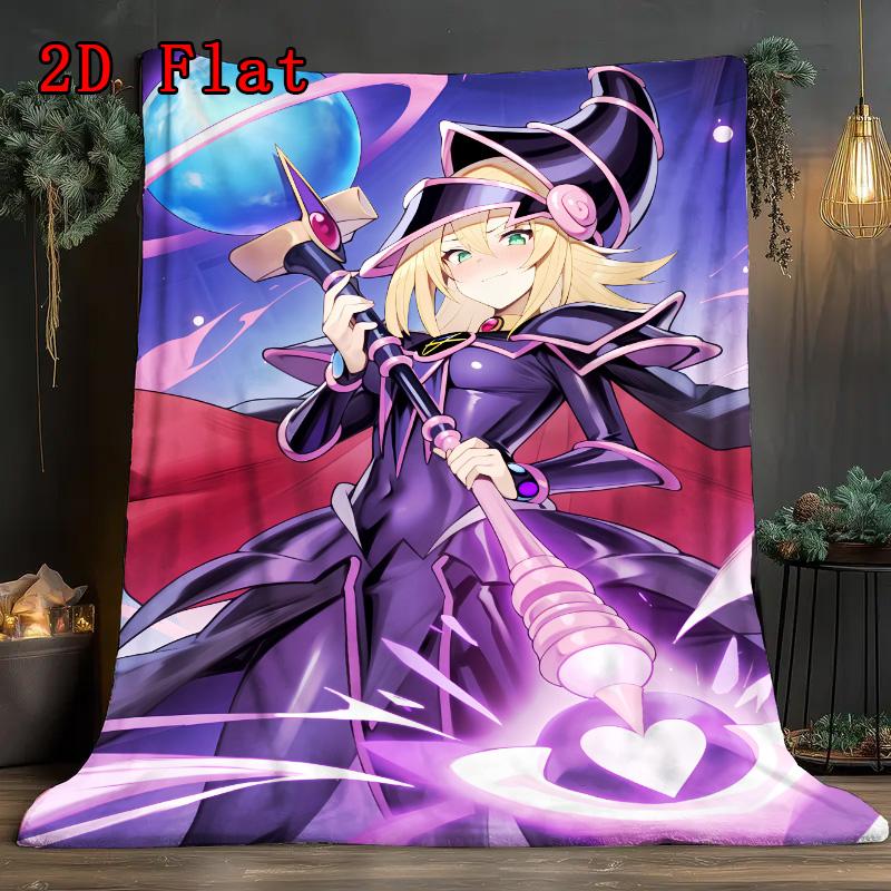 Dark Magician Girl 2D Flat Pattern Flannel Blanket High quality All Seasons Warmth and Comfort Perfect for Christmas Gifts.NMT0928637