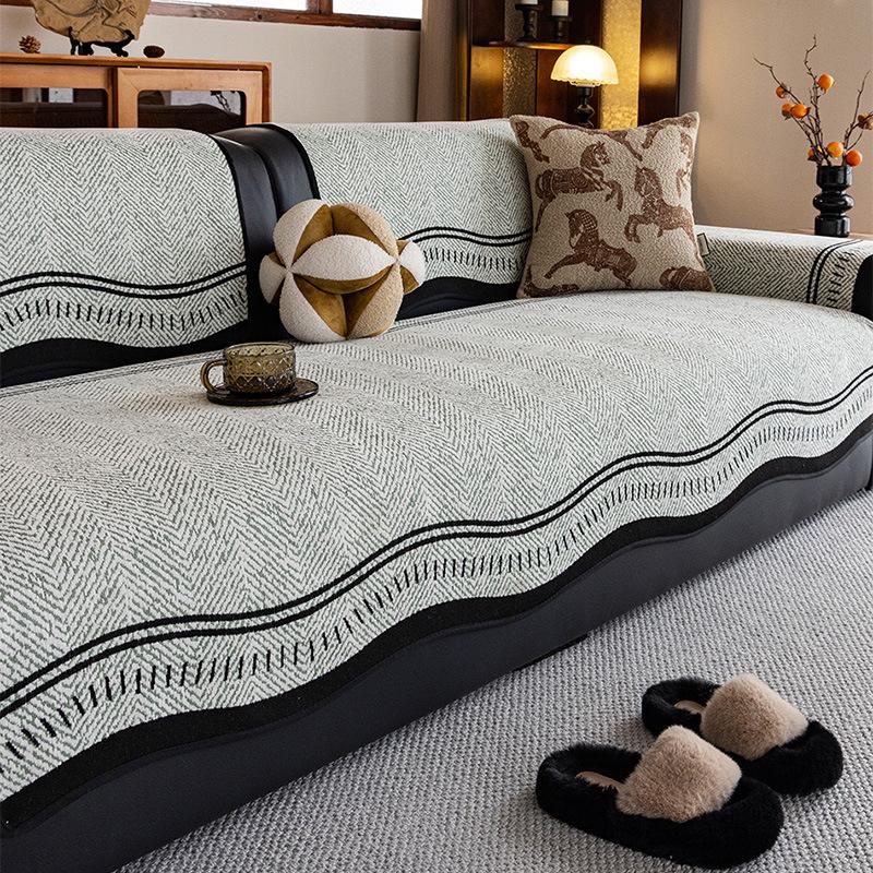 

1 шт. Неправильная универсальная подушка для дивана на четыре сезона, Встроенный износостойкий чехол для дивана, Подходит для украшения дома в гостиной и спальне 90 * 160cm single pack