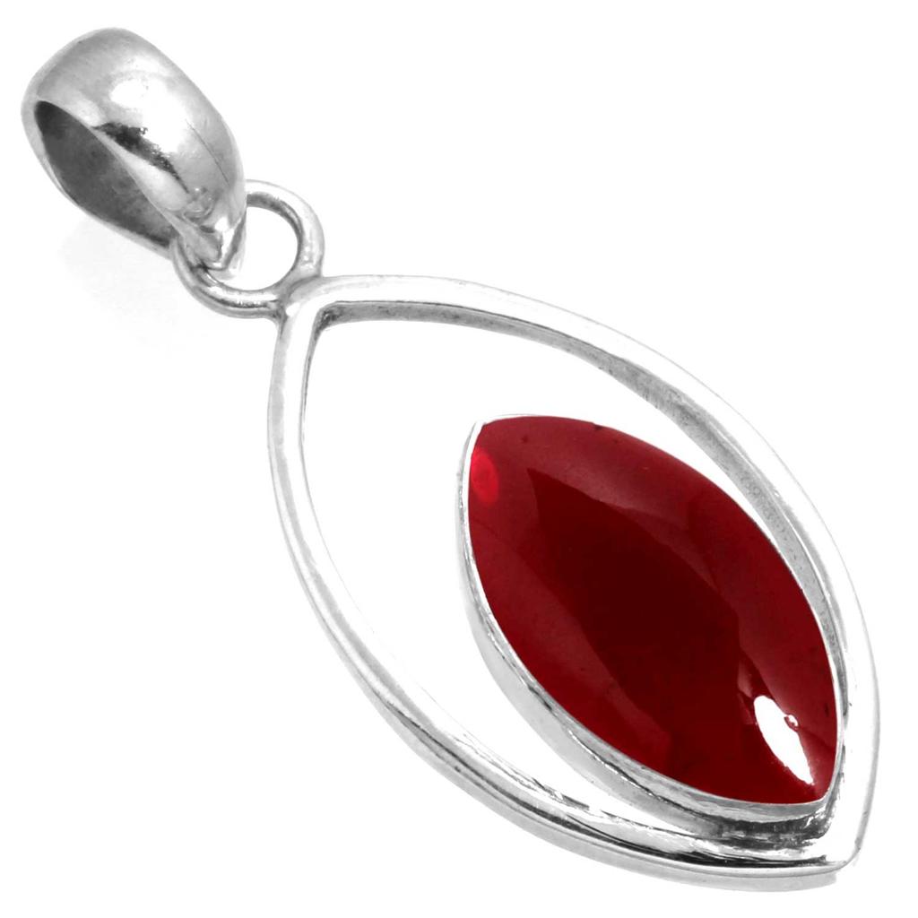 925 Sterling Silver Pendant Women Gemstone Handmade Jewelry Birthday Gift Amber Amethyst Black Onyx Carnelian Garnet Quartz Green Onyx Gold Stone