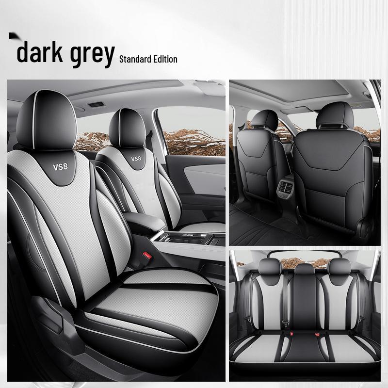 Breathable Full-Coverage Leather Seat Covers for 2026 VW Jetta VS8