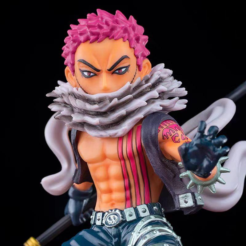 Anime One Piece GK Figure Charlotte Katakuri Donut Battle Calorie 2 Model PVC Figure Statue Tabletop Decoration Toy Gifts