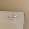 S925 Sterling Silver Korean Style Adjustable Open Ring for Women - Niche Light Luxury Trendy Colorfast High-End Feel