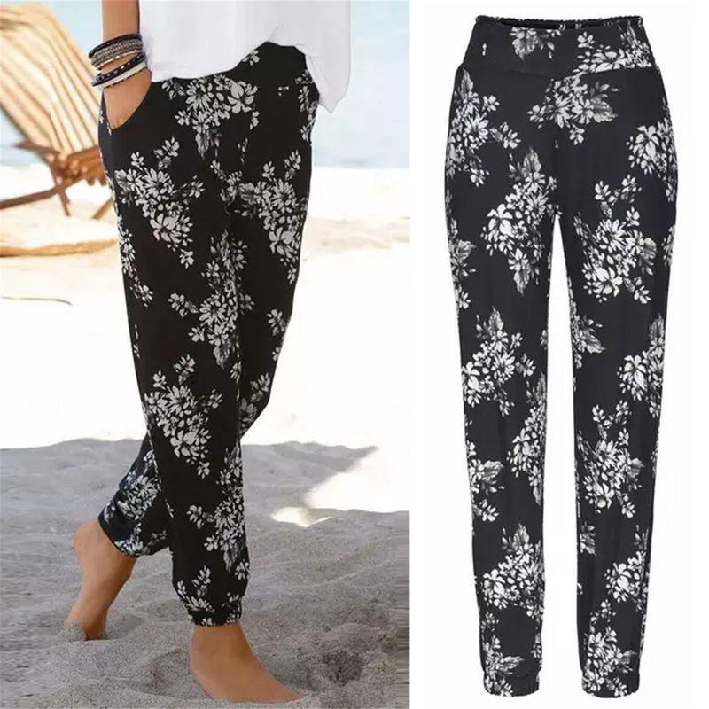 Women's European and American-Style Thin Mid-Waist Casual Pants