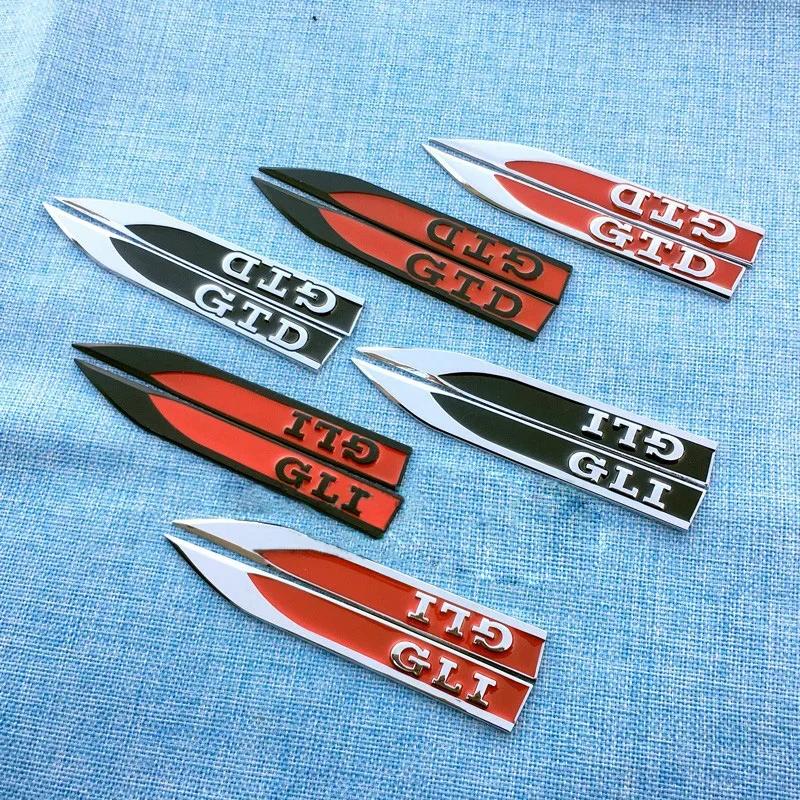 For Volkswagen Golf 8 2019 2020 2021 2022 2023 MK7 MK8 VW Car Accessories Trim Side Fender Front Metal Emblem Cover FD32F