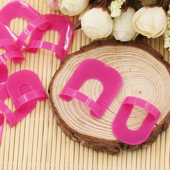 26 Stück Nagellackkanten-Schablonenklammern gegen Überschwemmungen + 1 Stück Aufkleber-Werkzeugset