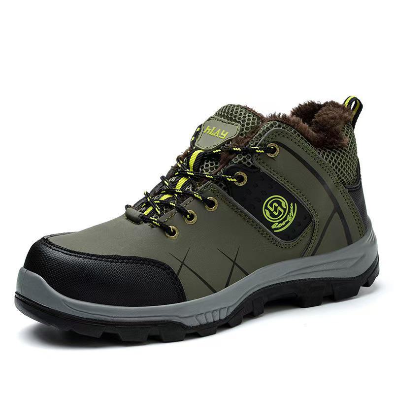 Manufacturer's New Insulated Cotton Work Shoes: Thickened, Anti-Smash, Anti-Puncture, Wear-Resistant Men's Safety Footwear.