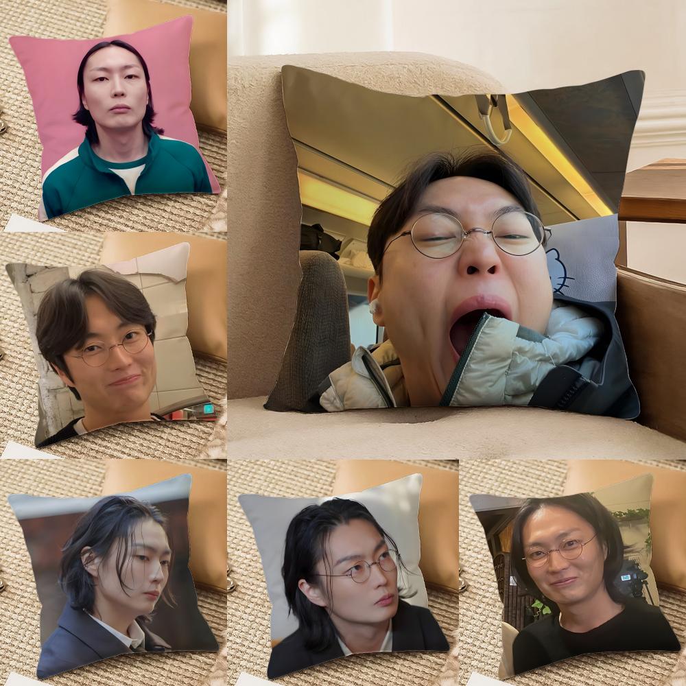 Lustige Sterne RRoh JJae Won Kissenbezug Doppelseitig Plüsch Sofa Kissenbezüge Bio Atmungsaktiv Versteckter Reißverschluss