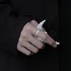 Men Ring Metal Opening Rings Decor Boyfriend Fashion Adjustable Jewelry for Dating Party Decorations Jewelries Accessory