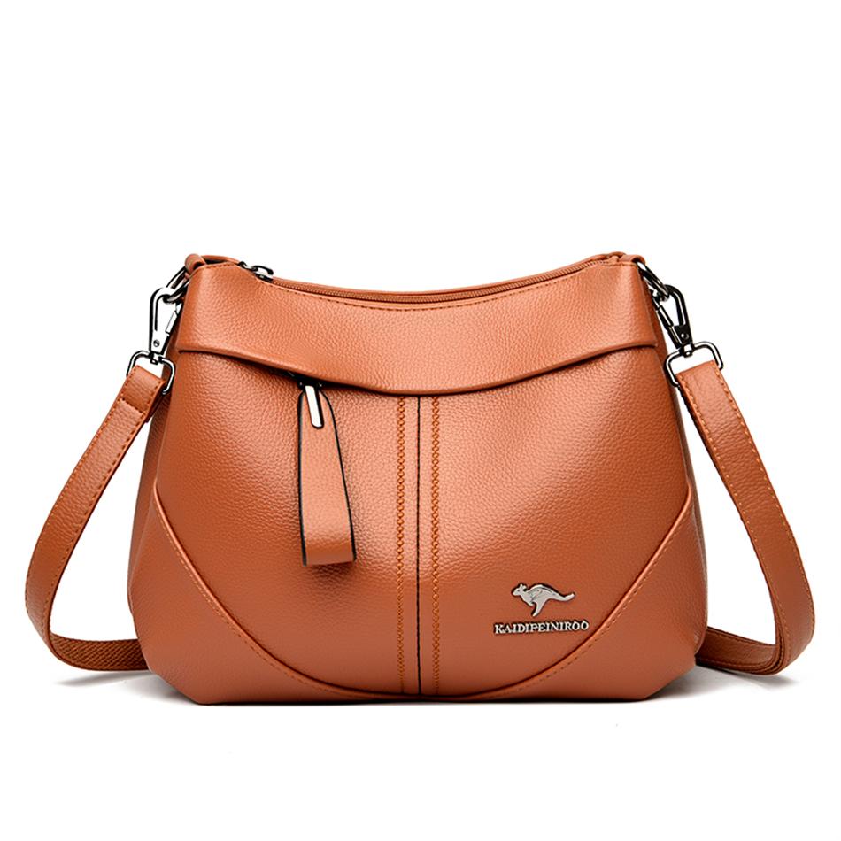 Luxury Designer Shoulder Crossbody Bags Women Purses and Hangbags Female Genuine Soft Leather Casual Messenger Bag