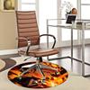 1pc Anime Design Round Carpet - Haikyuu Kageyama Tobio Inspired Chair Mat for Office, Home Decor, Living Room, Bedroom