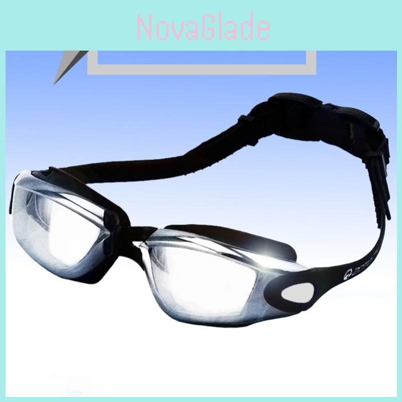 Hd Swimming Goggles With Antifog Silicone Frame Uv Protection For Adults