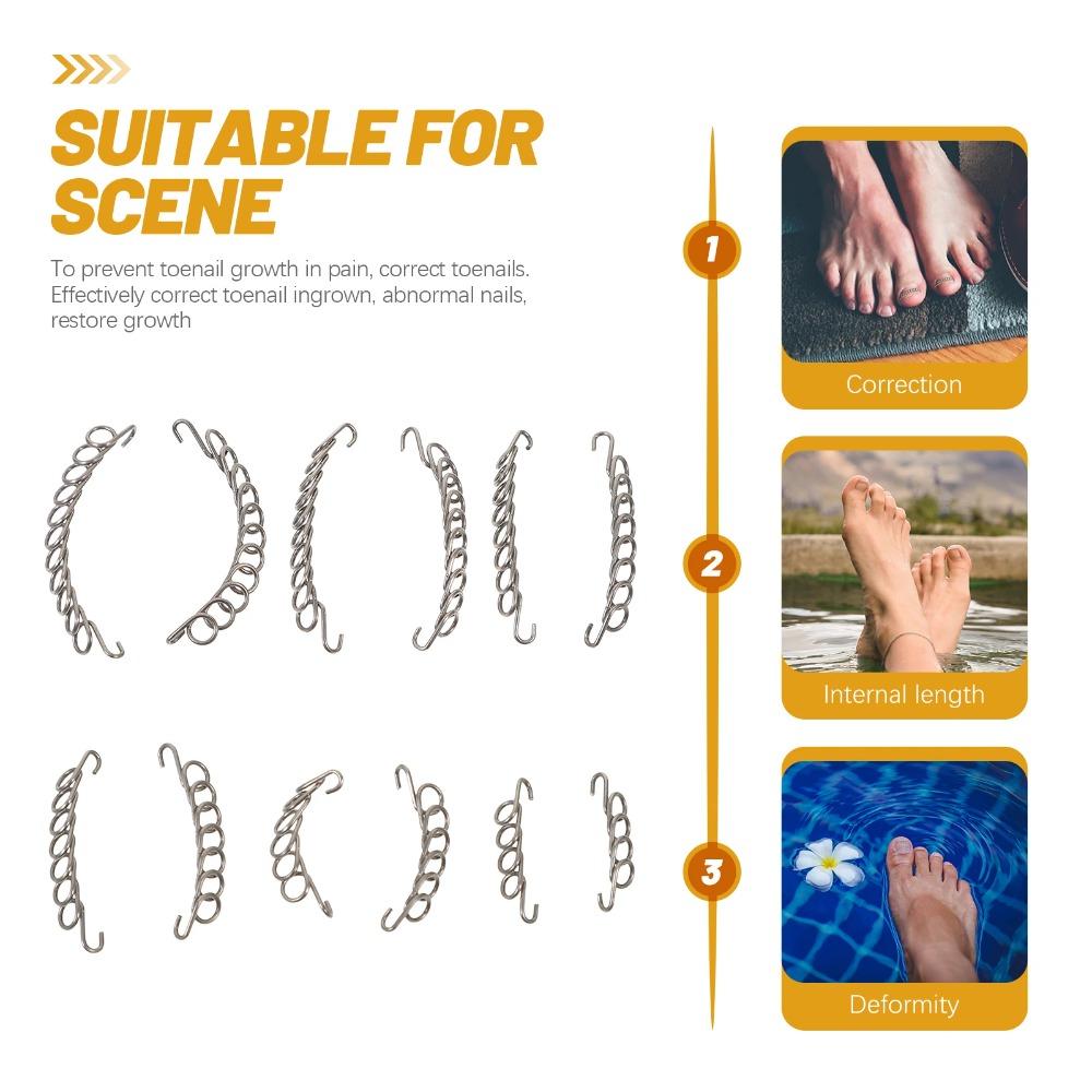 10 Pcs/box Ingrown Toenails Correction Wire Corrector Foot Pedicure Tool Toenail Correction Wires Paronychia Recover