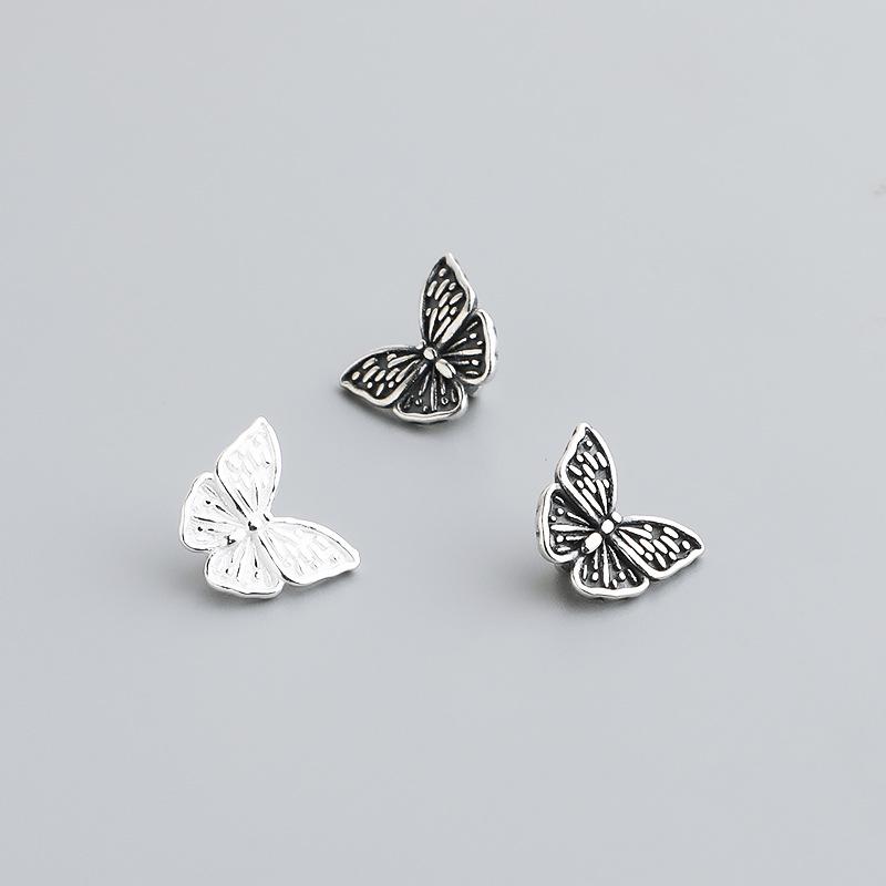 S925 Sterling Silver Butterfly Spacer Beads for DIY Necklace and Bracelet Crafting