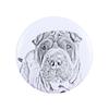 Shar Pei – Magnet with a dog's pupil, exceptionally light – Design 01 | Art-Dog