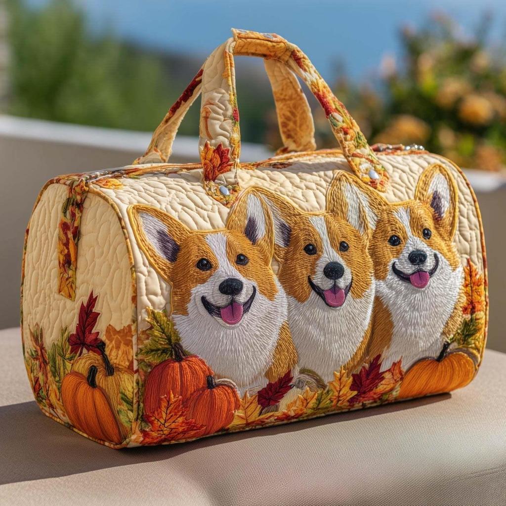 Puppy Series 4 Women's Yoga Travel Handbag with 3D Digital Print