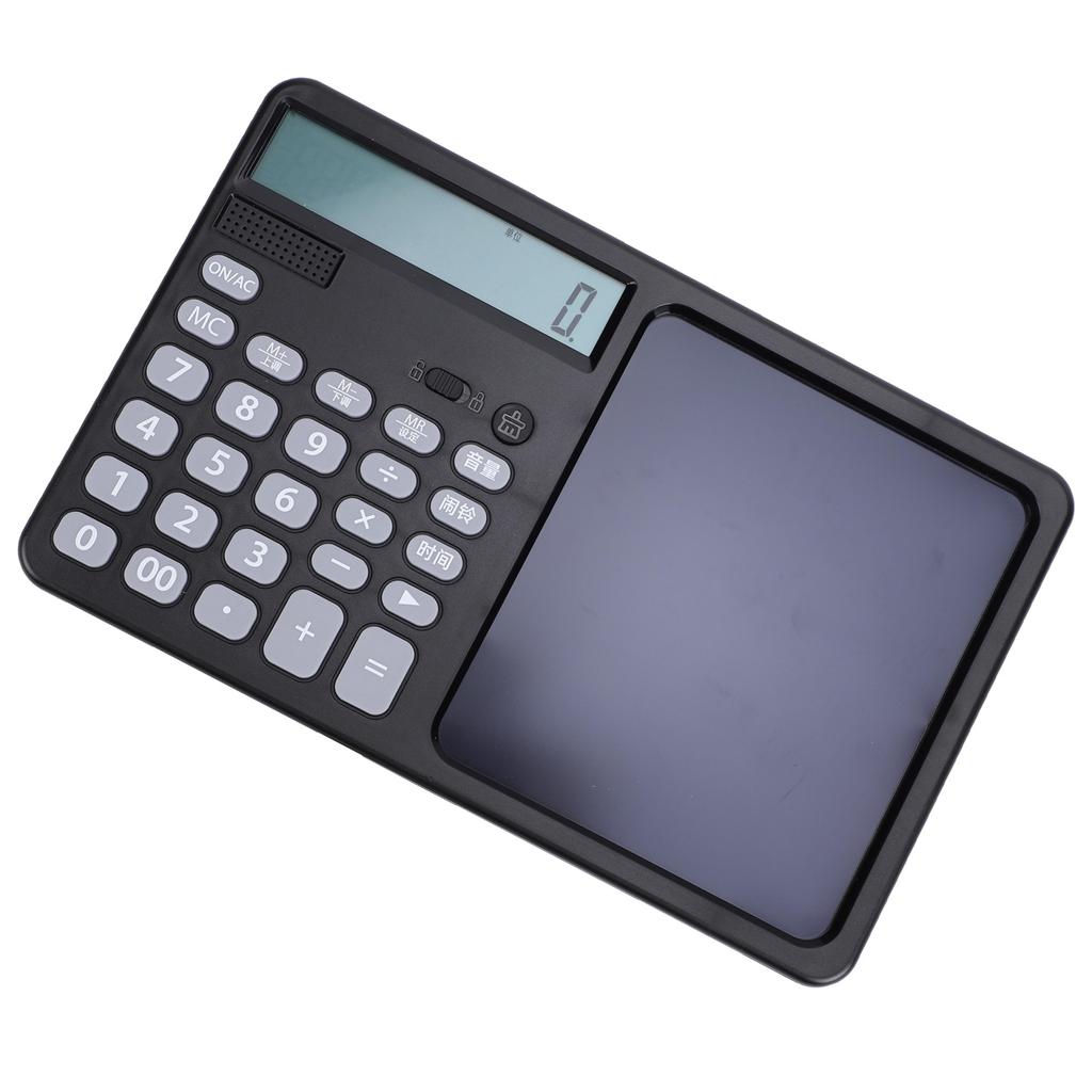 Multifunctional Talking Calculator Rechargeable 12 Digits Large Display Calculator with Notepad Big Sensitive Keys for School Business Work