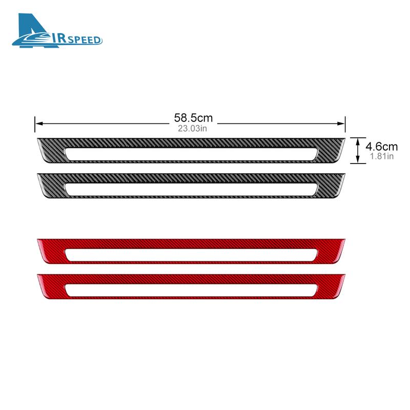 Real Carbon Fiber Sticker For Subaru BRZ Toyota GR86   Threshold Strip Door Sill Strip Protector Trim Accessories
