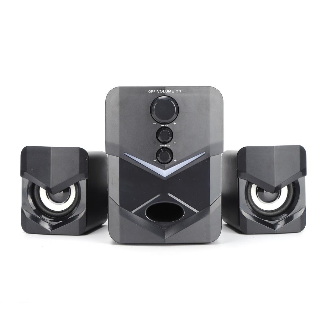 Sounder Speaker Wired Multimedia Desktop Stereo Speaker with Subwoofer for Home Computer Laptop