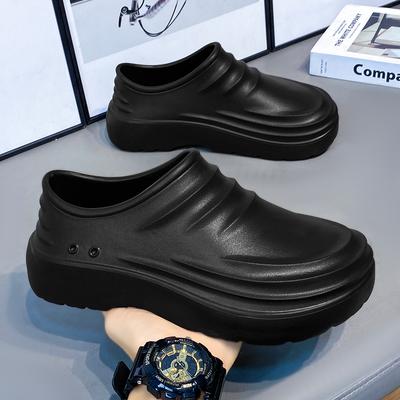 Scarpe da cuoco da uomo impermeabili e antiolio, leggere, casual, pantofole, scarpe da medico e infermiere, sandali da giardino in EVA alla moda, scarpe da spiaggia e acqua