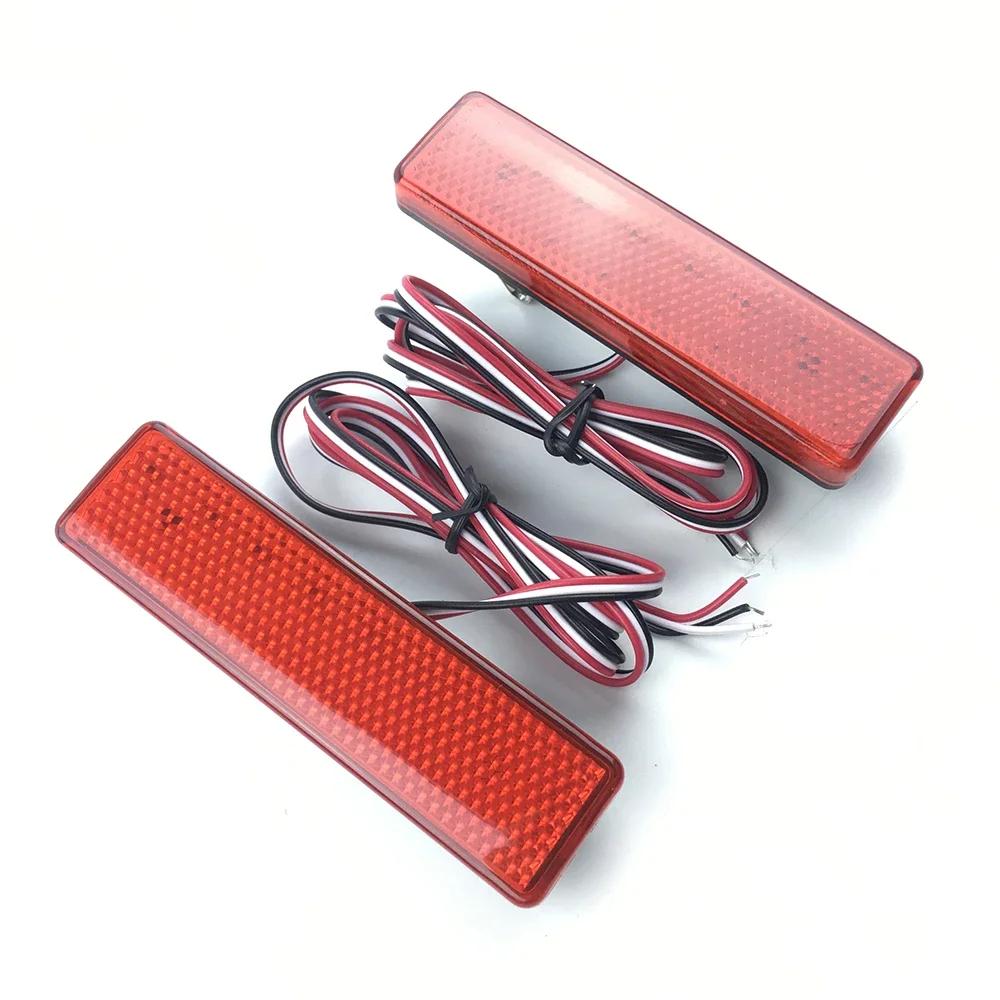 For Renault Trafic Master For Nissan Primastar For Opel Vauxhall Vivaro Movano A Car Red Lens Led Rear Bumper Reflector Light