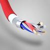 Type C Data Cable With Double Bend Ends And Fabric Weave Durability 90 Degree Elbow For Phones Electronics