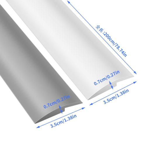 Self-Adhesive PVC Threshold Strip, Durable Silicone Rubber Material, Floor/Carpet Edge Banding, Window Rubber Seal, Threshold Strip, Carpet Door Trim