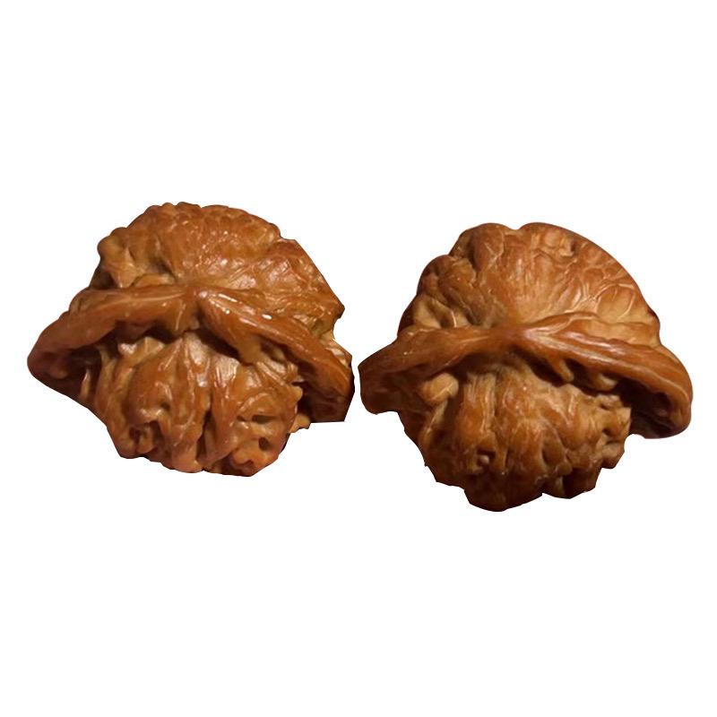 Laishui Wenwan Mahogany Walnut Handheld: Official Hat Four-Sided Pavilion with Lion's Head and Patina.