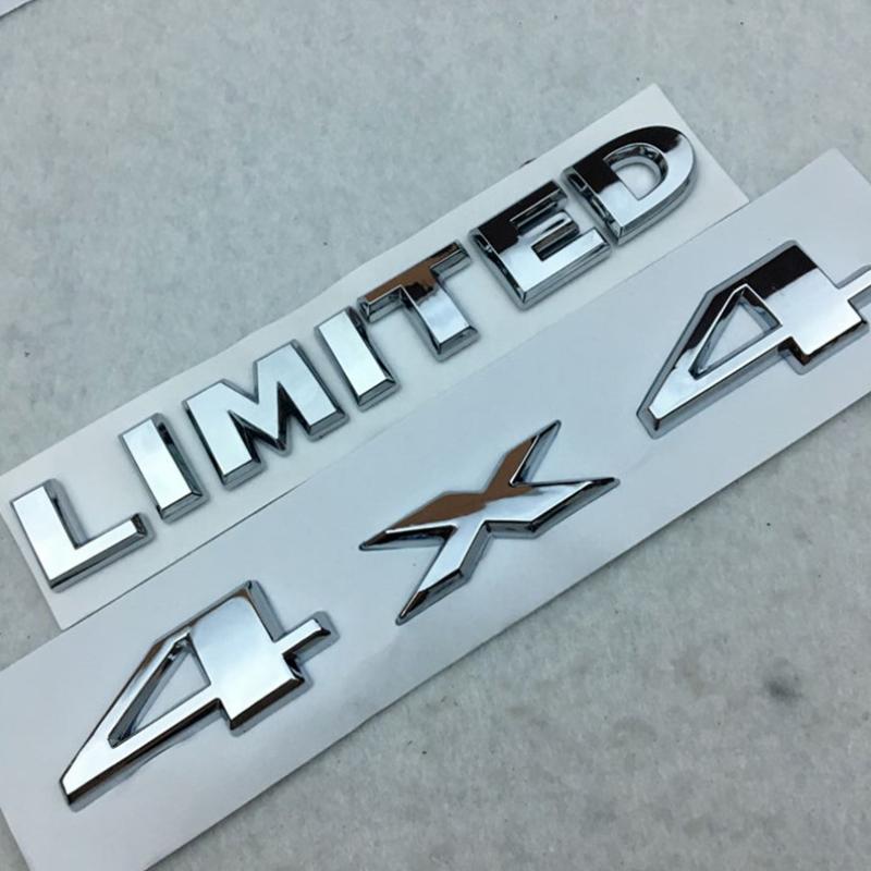

Металлическая хромированная эмблема 4X4 + LIMITED, автомобильный багажник, задний значок, наклейка, наклейка, внедорожник