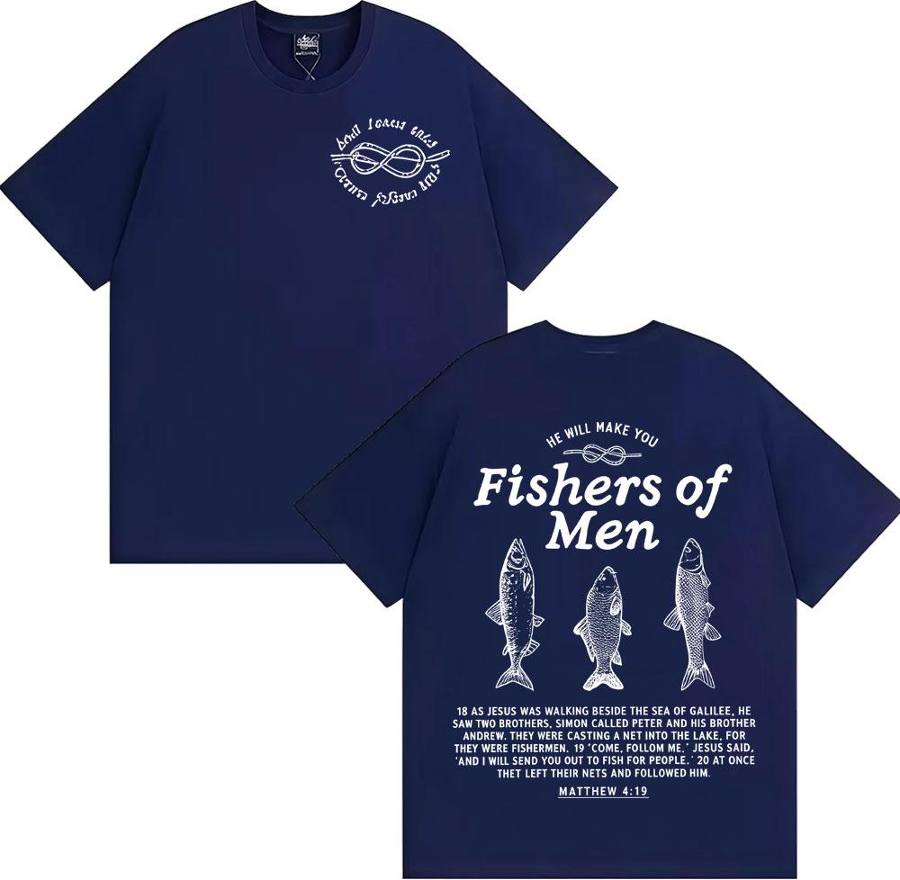 Fathers Day Fishers of Unisex Merch T Shirt Unisex Women Fashion Hot Sale ONeck Tshirt High Quality Oversized T Shirts Streetwear